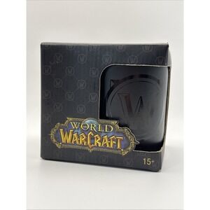 World of Warcraft Blackout Logo Ceramic Coffee Mug Black, JINX 11 oz NIB New Cup